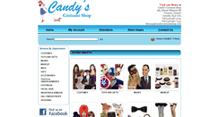 Desktop Screenshot of candyscostumeshoponline.com