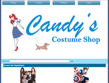 Tablet Screenshot of candyscostumeshoponline.com